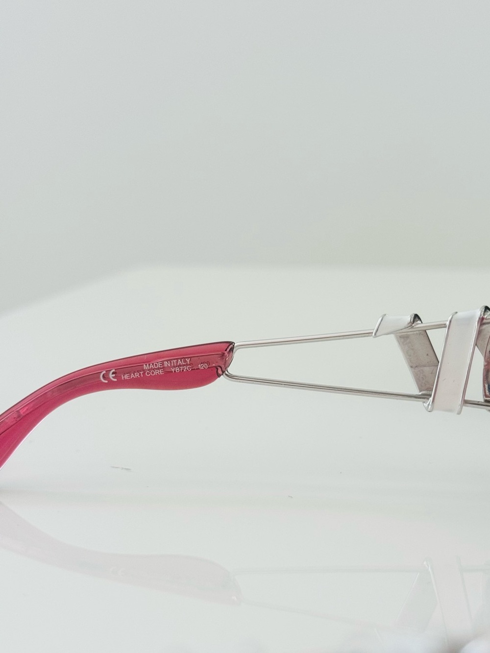 Extremely RARE 🍒 Vintage Dior heart core rimless Swarovski sunglasses - Picture 7 of 8